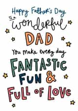 Cute Father’s Day Card for Dad created by Oops a doodle