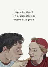 Funny Birthday Card - Challengers - Art and Patrick created by Affectionatera