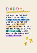 Heartfelt Fathers Day Card - For Daddy - From The Kids created by Sarah Harding
