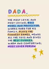 Heartfelt Fathers Day Card - For Daddy - Most Loved Person created by Sarah Harding