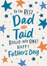 A heart warming Father's Day card for a dad who is also a Taid - Stars created by Dotty Black