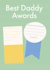 Heartfelt Fathers Day Card - Best Daddy Awards - From The Kids created by Poppy Lane