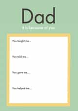 Heartfelt Fathers Day Card - Complete Yourself - Sentimental Because Of You created by Poppy Lane