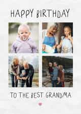 Personalised Birthday Photo Card created by @hollielonglanddesigns - Cute Birthday Photo Card - For Grandma