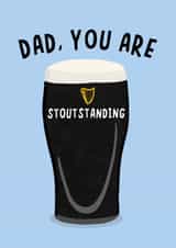 Stout-standing Dad Birthday Card created by Amelia Ellwood