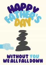 Heartfelt Father's Day Card for the Dad who keeps everyone together created by RAPPIT