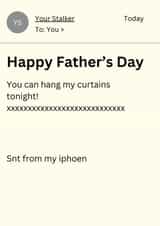 Baby Reindeer Father's day card for your other half - Sent from my iphoen created by RAPPIT