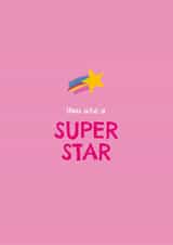 Cute Congratulations Card - Super Star created by Jellytot Illustration