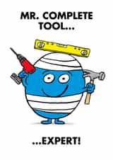 Cheeky Father's Day Card - Mr Men - For a DIY Tool Expert created by Mr. Men