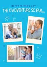 Personalised Father's Day Photo Card created by A few wise words - Cute Father's Day Card - Dadventures