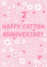 Pretty Anniversary Card - 2nd - Cotton created by Pear Tree Press