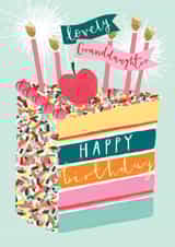 Pretty Birthday Card - For Granddaughter - Cake Slice created by Louise Tiler