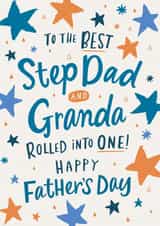Cute Father's Day Card - Stepdad and Granda created by Dotty Black