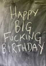 Funny Birthday Card - Big Birthday - Milestone created by Hot Balloon Art