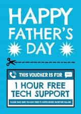 Funny Father's Day Card - Tech Support Voucher created by AbiGoLucky