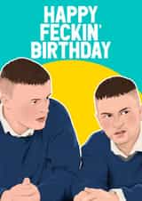 Funny Birthday Card - Young Offenders created by Pink + Pip