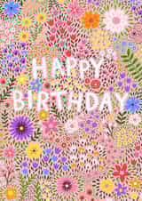 Pretty Birthday Card - For Her - Floral Pink created by Pear Tree Press