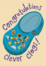 Cute Congratulations Card - GSCE's Exam 2024 - Crocs created by @AimeeStevens.Design
