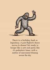 Bigfoot Birthday Bash - Happy Birthday created by Chunky Pixel