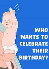 Funny Birthday Card – Four Seasons Conscious Baby Meme created by Studio Pistachio