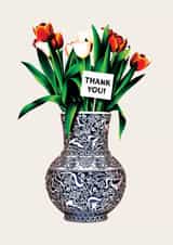 Pretty Thank You Card - Tulip Vase created by Folio | Ian Owen
