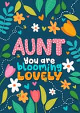 Cute Birthday Card - Blooming Lovely - For Aunt created by Sophie Larsson