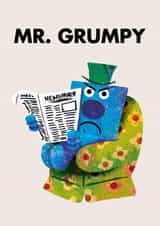 Funny Fathers Day Card - Mr Men - Mr. Grumpy created by Mr. Men