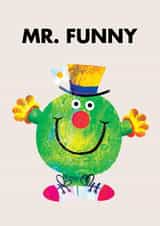 Cute Father's Day Card - Mr. Funny - Mr Men created by Mr. Men