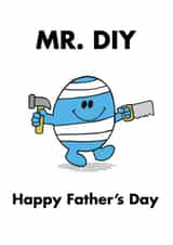 Cute Father's Day Card - Mr. DIY - Mr Men created by Mr. Men