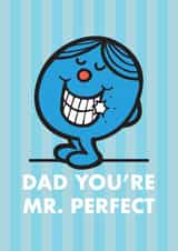 Cute Father’s Day Card - Mr Men - Dad You’re Mr. Perfect created by Mr. Men