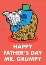Funny Father's Day Card - Mr Men - Mr. Grumpy created by Mr. Men