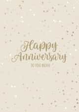 Pretty Anniversary Card - For Both - Gold Confetti created by Evie Garnett Designs