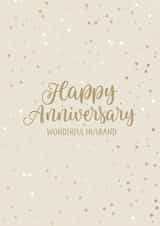 Pretty Anniversary Card - For A Wonderful Husband created by Evie Garnett Designs