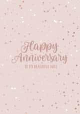 Pretty Anniversary Card - For A Beautiful Wife created by Evie Garnett Designs