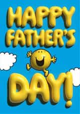 Cute Fathers Day Card - Mr. Happy - Mr. Men created by Mr. Men