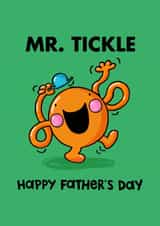 Cute Father's Day Card - Mr. Tickle - Mr Men created by Mr. Men