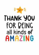 Thank you for being all kinds of Wonderful, teacher thank you and, for colleague created by Studio Flafello LTD