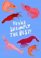 Shrimply The Best - Punny Fathers Day Card created by Cards For Humanity Co