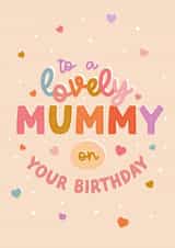 Cute Birthday Card - For Mummy - From The Kids created by The Pattern Press