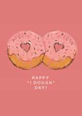 Cute Wedding Card - Doughnut Pun - I Dough created by @doublepea_designs