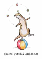 Otterly Amazing Congratulations Card created by Pierre Cochon Ltd