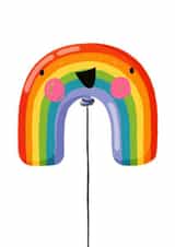 Cute Rainbow Balloon - Smiley Face created by Nicola Watson