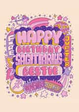 Cute Birthday Card - Sagittarius Zodiac Sign created by Harkiran Kalsi