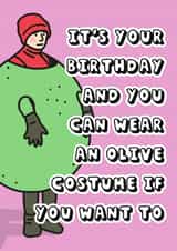 Funny Birthday Card - Angus, Thongs & Perfect Snogging - Birthday Olive created by Hey Huns It's Nicole
