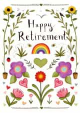 Pretty Retirement Card - Botanical - For Her created by Love Lucy Illustration