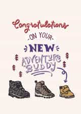Cute New Baby Card - For Adventure-Loving Couple created by Carla Letters