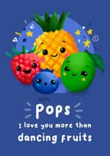 Cute Fathers Day Card - For Pops - From The Kids created by Dolli Does Design