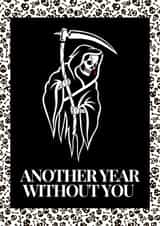 Gothic alternative funny birthday card created by AJAX