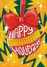 Pretty Christmas Card - Happy Holidays created by Iniistudio