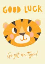 Cute Good Luck Card - Go Get 'Em Tiger created by Sarah-Anne Brown